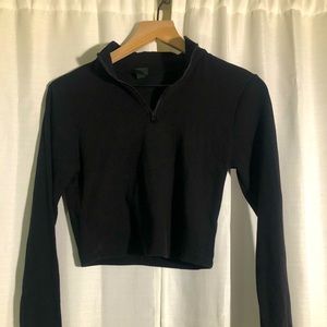 Black crop top